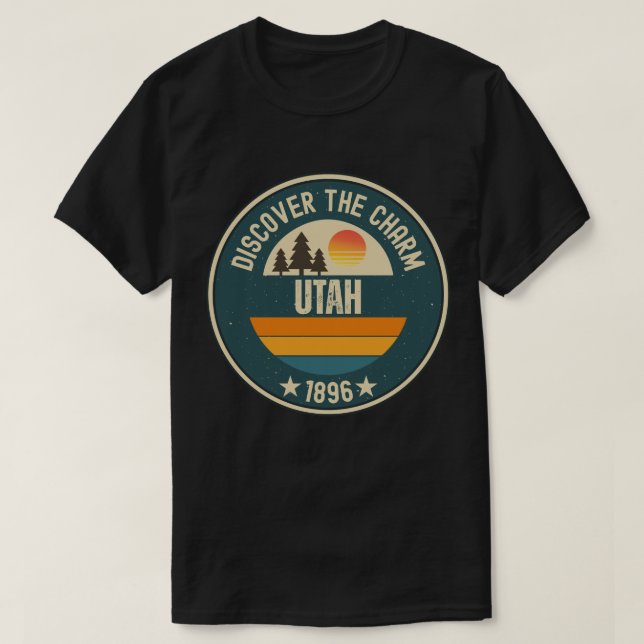 T-shirt Explorez Utah- Designs for Every Lover (Design devant)
