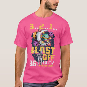 T-shirt Exploser À Ma 36e Orbite Solaire, 36e Anniversaire