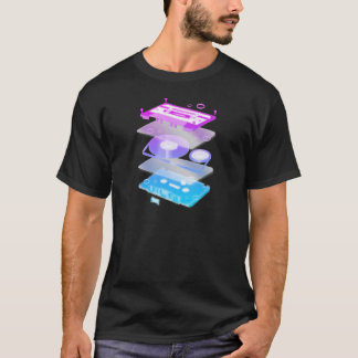 T-shirt Explosion de cassette - musique de jockey de