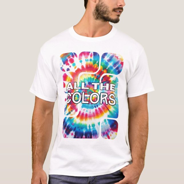 T-shirt Explosion de couleurs Tie-Dye (Devant)