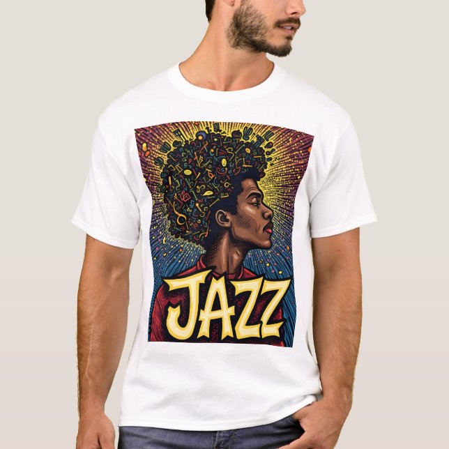 T-shirt Explosion de jazz (Devant)