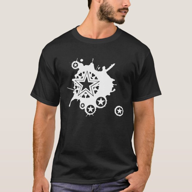T-shirt Explosion de l'étoile Emo (Devant)
