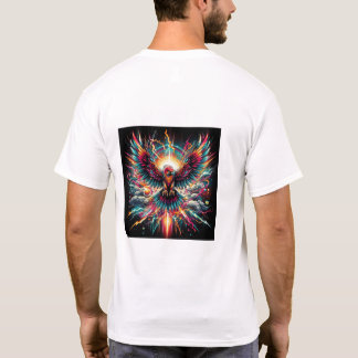 T-shirt Explosion de Néon Phoenix - Oiseau Électrique Vibr