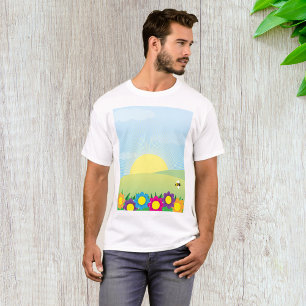 T-shirt Explosion de soleil dans une prairie printanière a