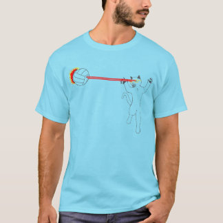 T-shirt EXPLOSION de volleyball de chat de laser !