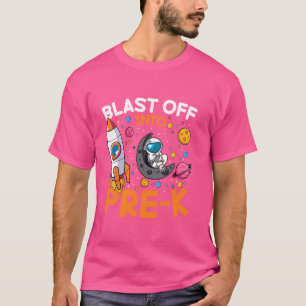 T-shirt Explosion Drôle Dans L'Amoureux De L'Espace D'Un A