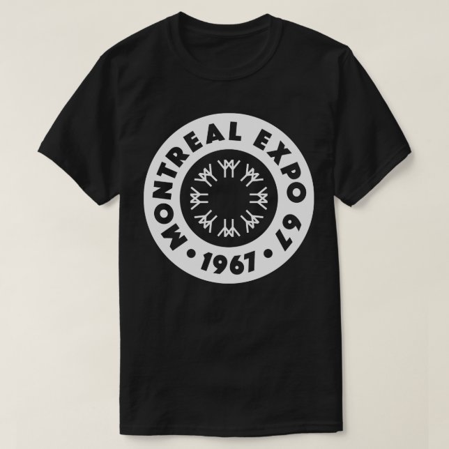 T-shirt Expo 67 Mondes Montréal Fair Circle Blanc (Design devant)