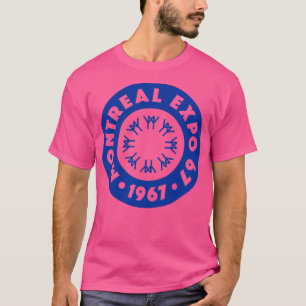 T-shirt Expo 67 Mondes Montréal Fair Circle Blue