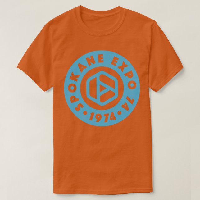 T-shirt Expo 74 Worlds Spokane Fair Circle Blue (Design devant)
