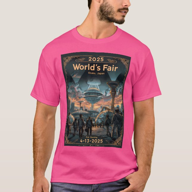 T-shirt Expo Mondiale 2025 - Poster Art À L'Exposition Uni (Devant)
