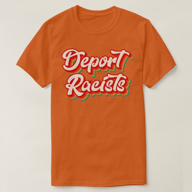 T-shirt Exporter les racistes (Design devant)