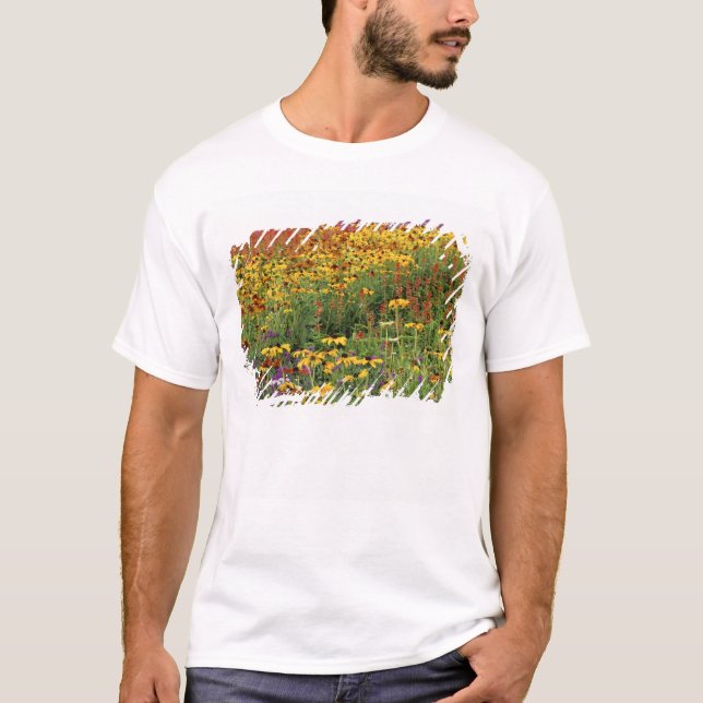 T-shirt Exposition de fleurs dans les jardins de la paix i (Devant)