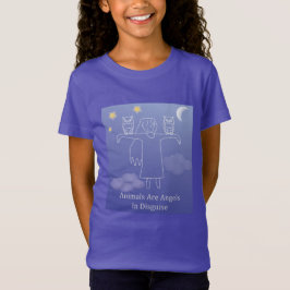 T-Shirt Express Fuzzy® Chouette Ange Enfant Violet