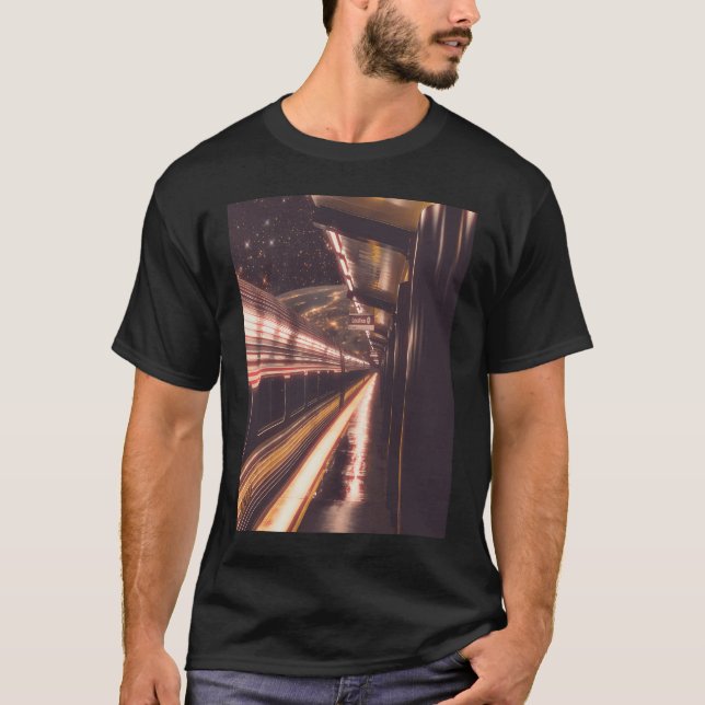 T-shirt Express Interstellaire, Un Voyage Futuriste En Tra (Devant)