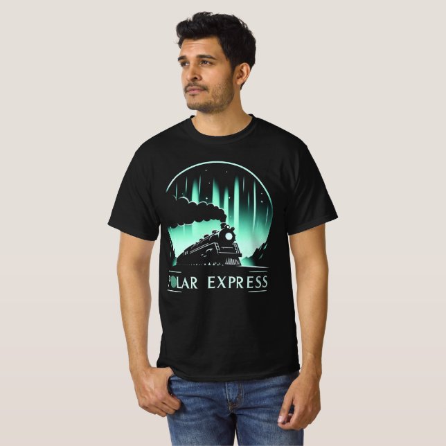 T-shirt Express polaire branché Noir homme (Devant entier)