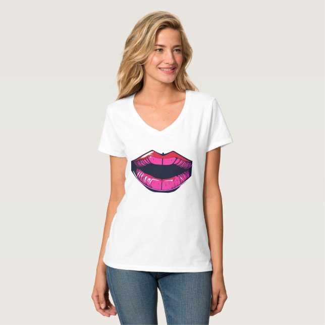 T-shirt "Expression de l’animal : fermeture de la bouche d (Devant entier)