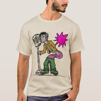 T-shirt Expressionnisme de chant rétro Art Design