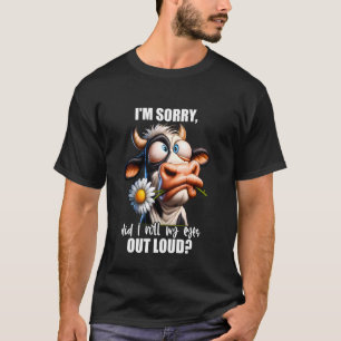 T-shirt Expressions drôles agaçantes animaux vache vaches