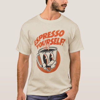 T-shirt Exprimez-vous ! Café drôle