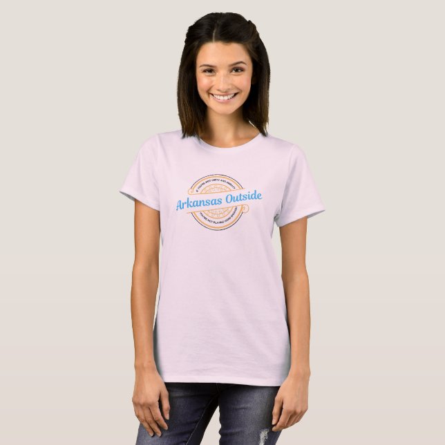 T-shirt extérieur Arkansas spécifique aux femmes (Devant entier)