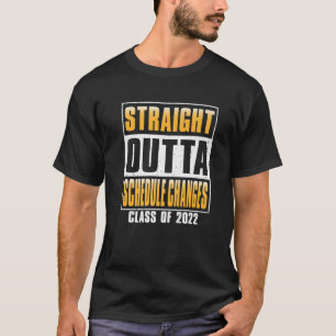 T-shirt Extérieur Droit Horaire Changements Funny School C