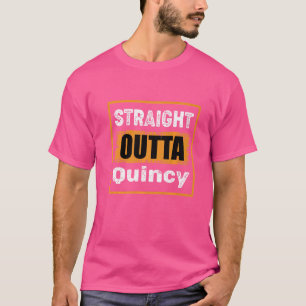 T-shirt Extérieur Droit Quincy Massachusetts Usa Retro Vin