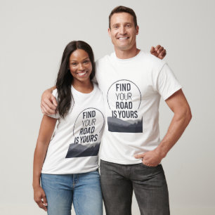 T-shirt extérieur minimal - TROUVEZ VOTRE ROUTE ES