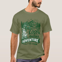 T-Shirt extérieur 'Perdu n'est qu'une autre aventu