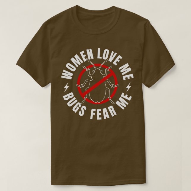 T-shirt Exterminateur de bogues de lutte antiparasitaire B (Design devant)