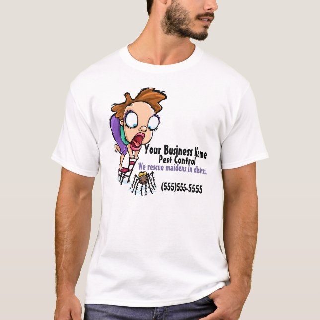 T-shirt Exterminateur. Lutte contre les parasites. (Devant)