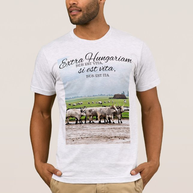 T-shirt Extra Hungarian non est vita (Devant)