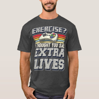 T-shirt Extra Lives Funky Video Game Controller Retro