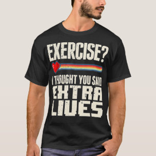 T-shirt Extra Lives Funny Video Game Controller Retro Boy