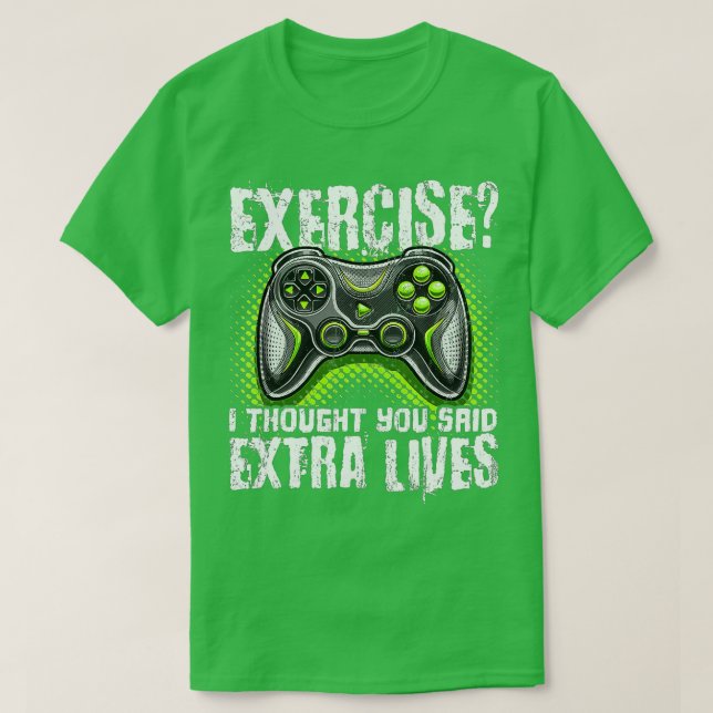 T-shirt Extra Lives Funny Video Game Controller Retro Boy (Design devant)