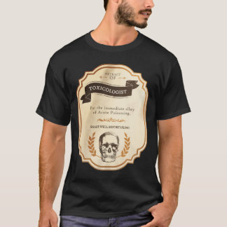 T-shirt Extrait de Chemise de Toxicologue