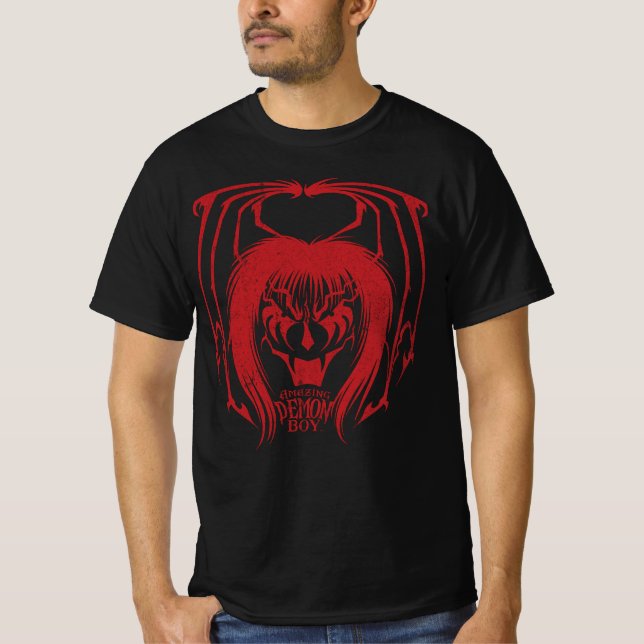 T-shirt Extraordinaire Demon Boy Halloween 2021 Rouge (Devant)