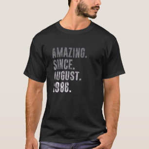 T-shirt Extraordinaire depuis août 1986 36e anniversaire V