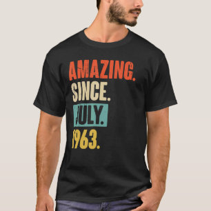 T-shirt Extraordinaire depuis juillet 1963 59 ans 59e anni