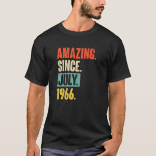 T-shirt Extraordinaire depuis juillet 1966 56 ans 56e anni