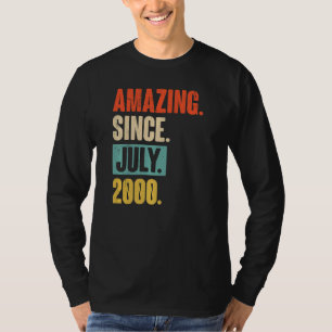 T-shirt Extraordinaire depuis juillet 2000 22 ans 22e anni