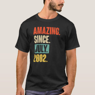 T-shirt Extraordinaire depuis juillet 2002 20 ans 20e anni