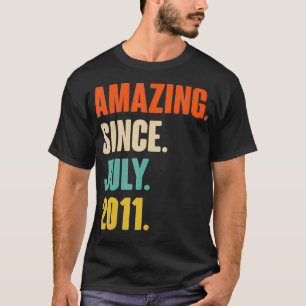 T-shirt Extraordinaire Depuis Juillet 2011 Cadeau Annivers