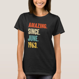 T-shirt Extraordinaire depuis juin 1963 59 Année Vieux Cad