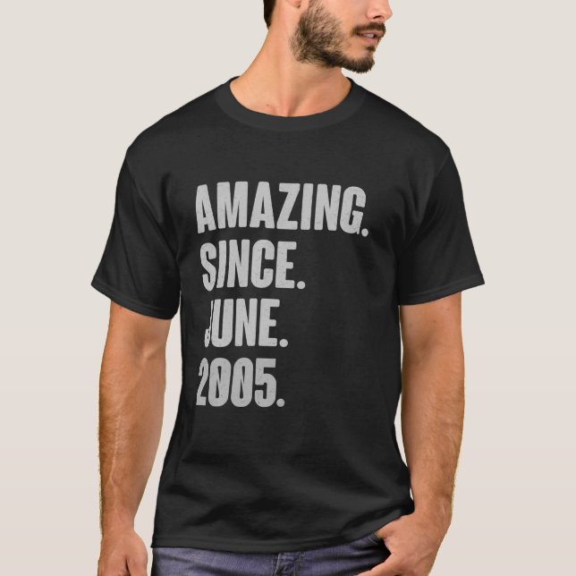 T-shirt Extraordinaire Depuis Juin 2005 Anniversaire - Don (Devant)