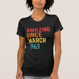 T-shirt Extraordinaire depuis mars 1963 Funny 58th Birthda