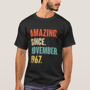 T-shirt Extraordinaire Depuis Novembre 1967 Anniversaire -