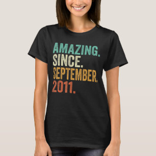 T-shirt Extraordinaire depuis septembre 2011 11 Ans 11e Bi