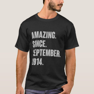 T-shirt Extraordinaire Depuis Septembre 2014 Cadeau Annive