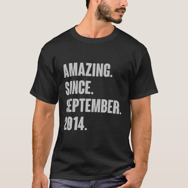 T-shirt Extraordinaire Depuis Septembre 2014 Cadeau Annive (Devant)