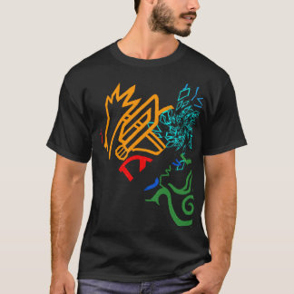 T-shirt extraordinaire d'orange du feu de Blazin